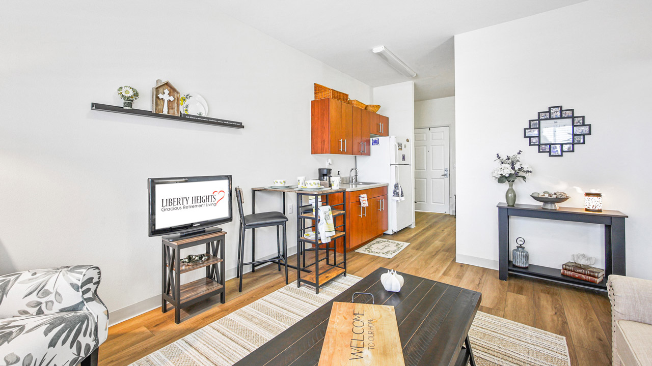 The kitchen at Liberty Heights