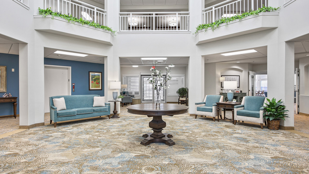 The atrium at Liberty Heights